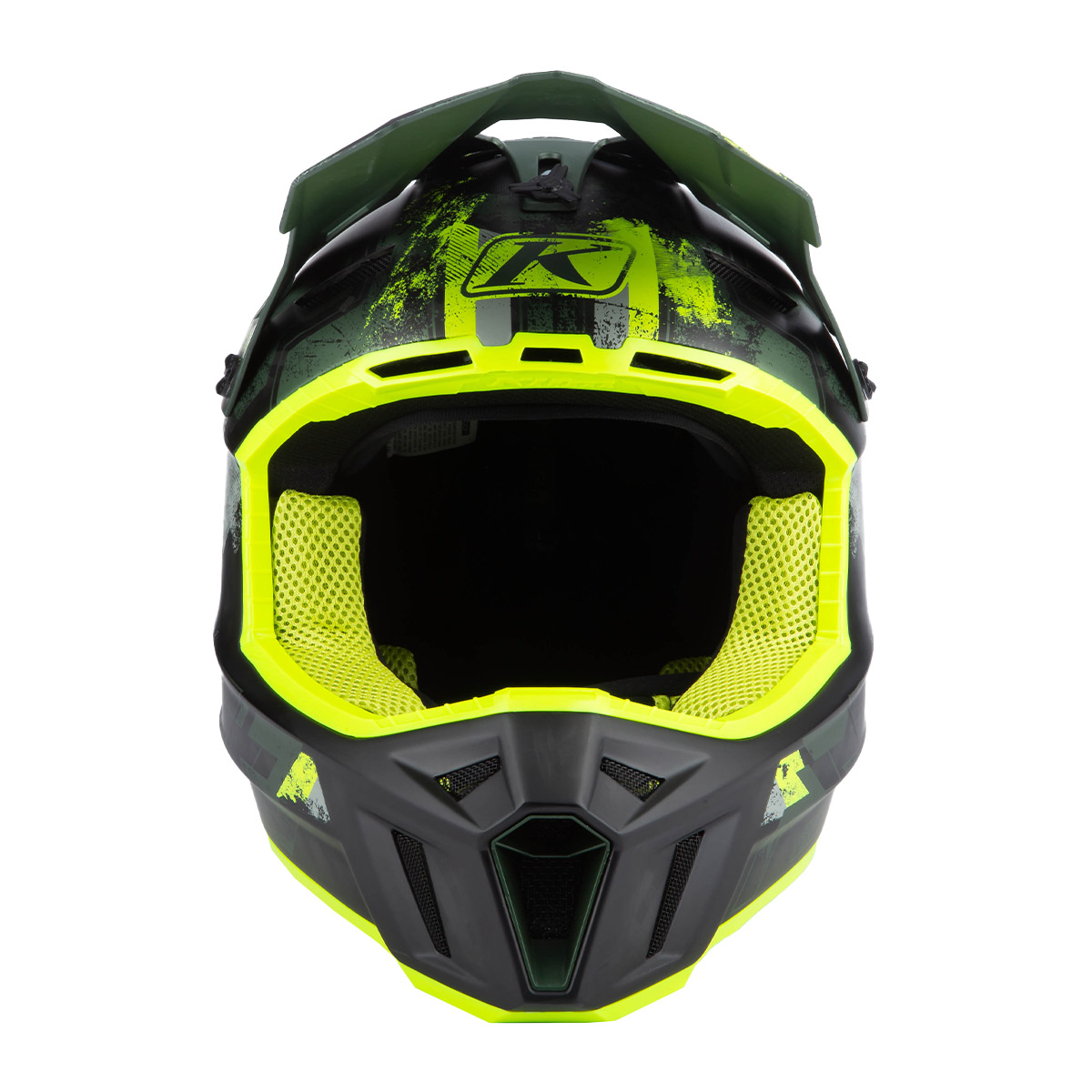 Klim F3 Carbon Helmet (ECE) - Unruly Kombu Green/Hi-Vis