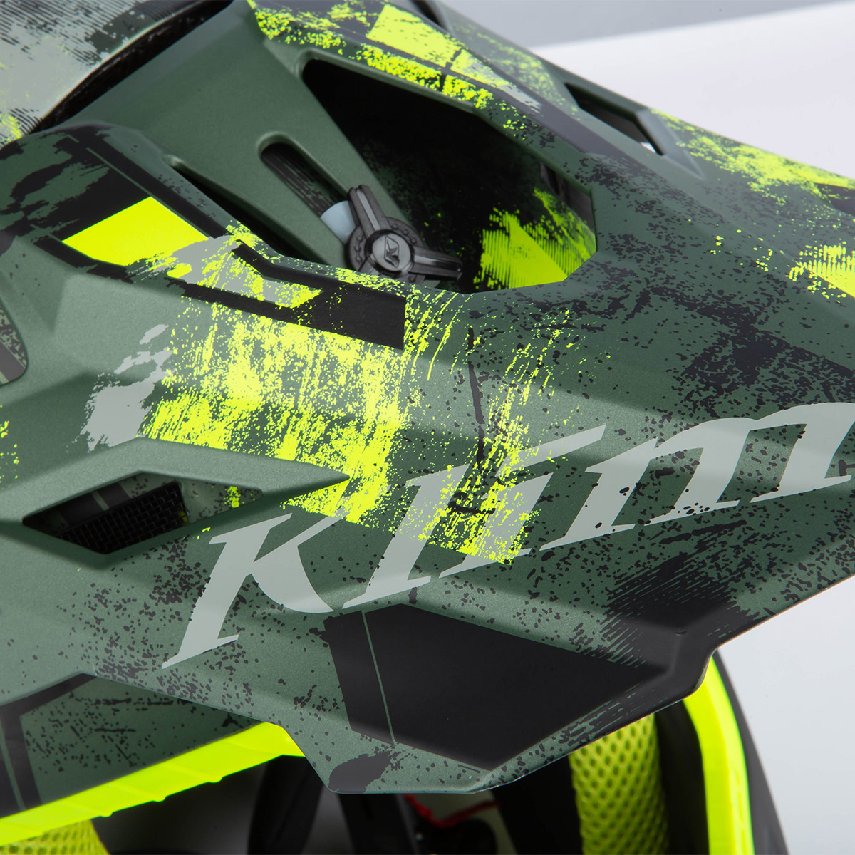 Klim F3 Carbon Helmet (ECE) - Unruly Kombu Green/Hi-Vis