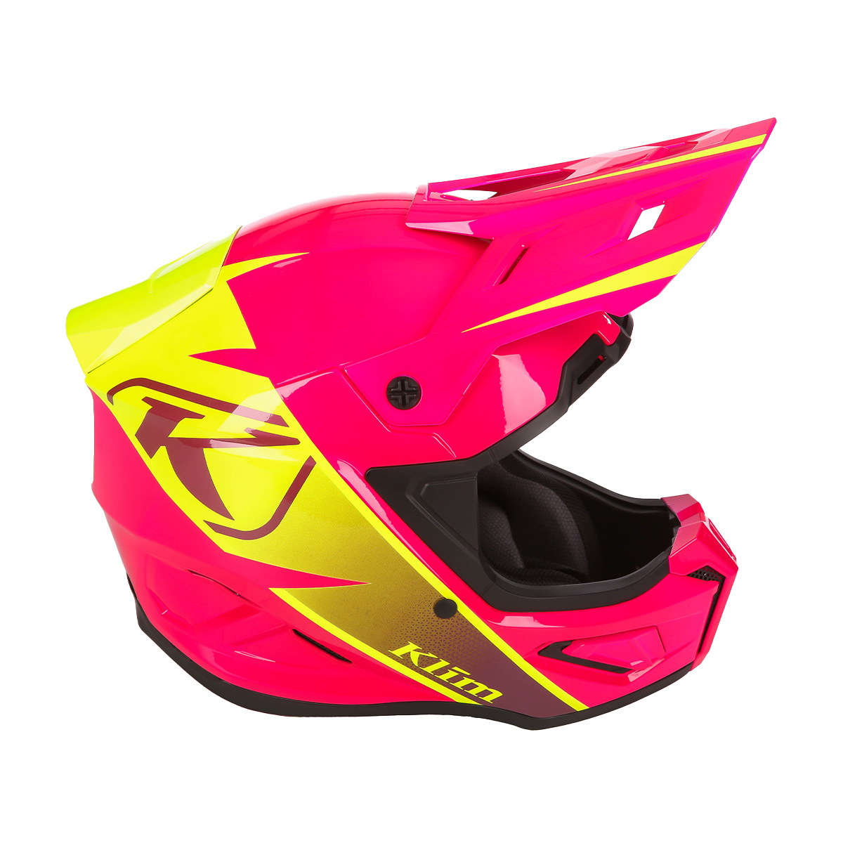 Klim Youth T1 Freeride Helmet (ECE) - Descent Pink Glow
