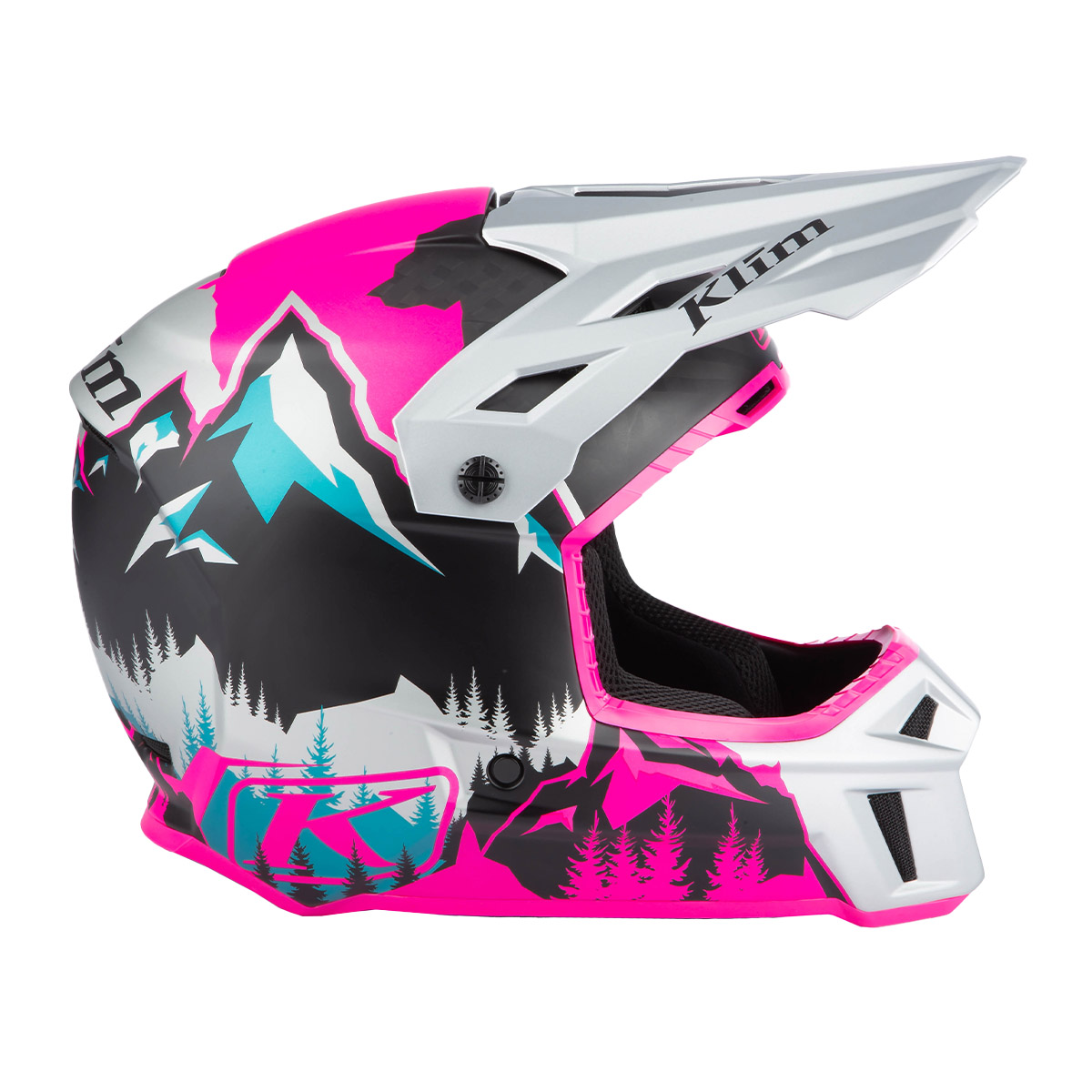 Klim F3 Carbon Helmet (ECE) - DNA Pink/High Rise