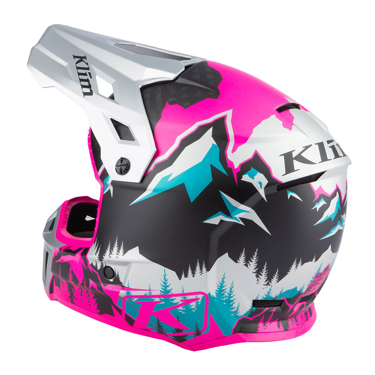 Klim F3 Carbon Helmet (ECE) - DNA Pink/High Rise