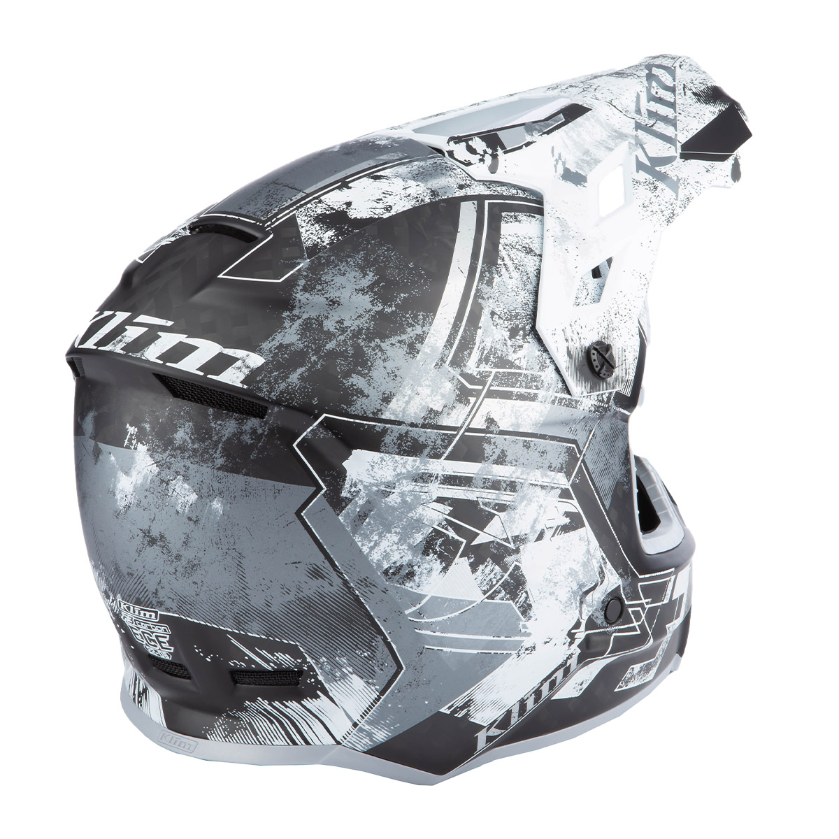 Klim F3 Carbon Helmet (ECE) - Unruly Black/White