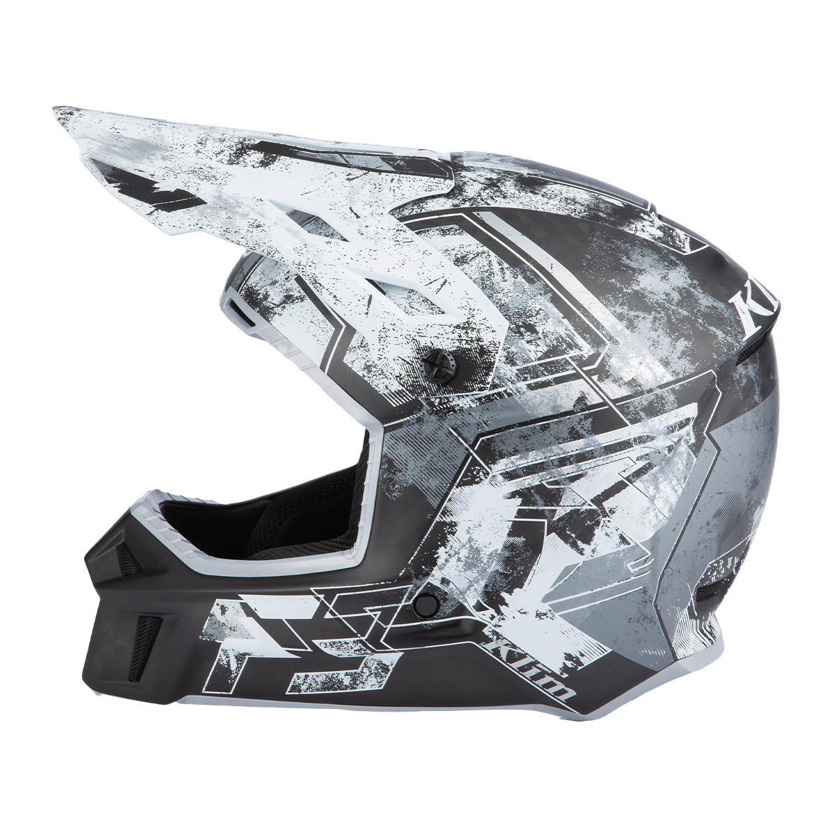 Klim F3 Carbon Helmet (ECE) - Unruly Black/White