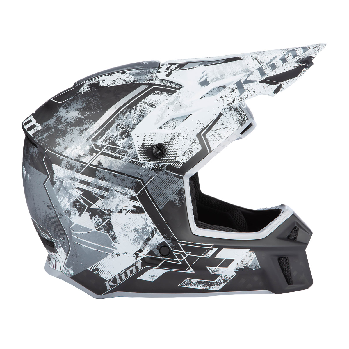Klim F3 Carbon Helmet (ECE) - Unruly Black/White