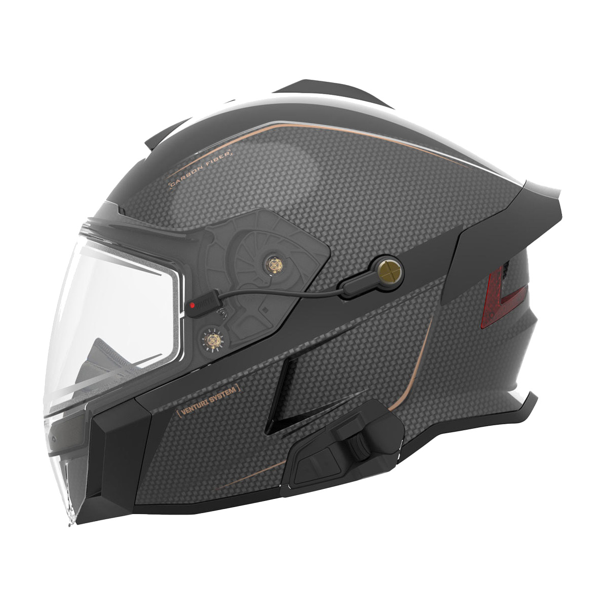 509 Delta V Carbon Commander Helmet - Black Gold