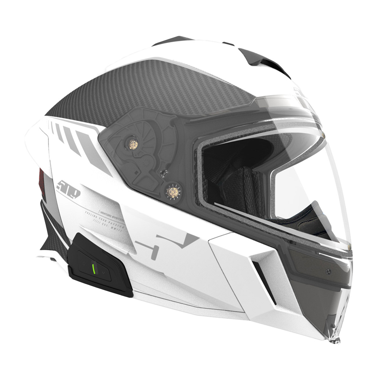 509 Delta V Carbon Commander Helmet - Stormchaser Reflect
