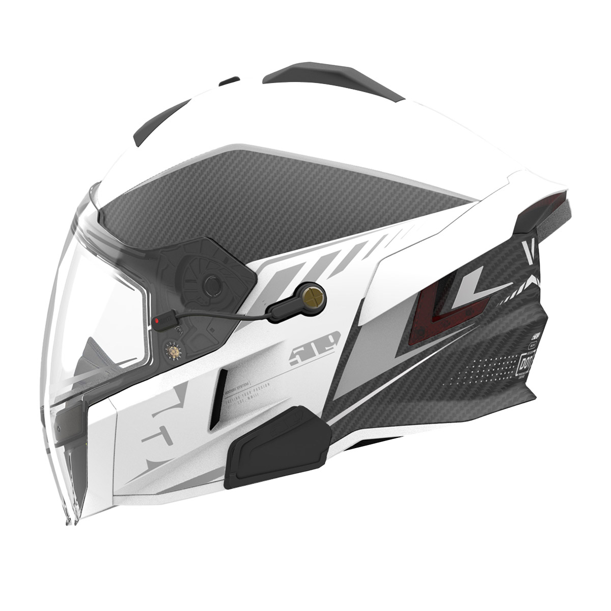509 Delta V Carbon Commander Helmet - Stormchaser Reflect