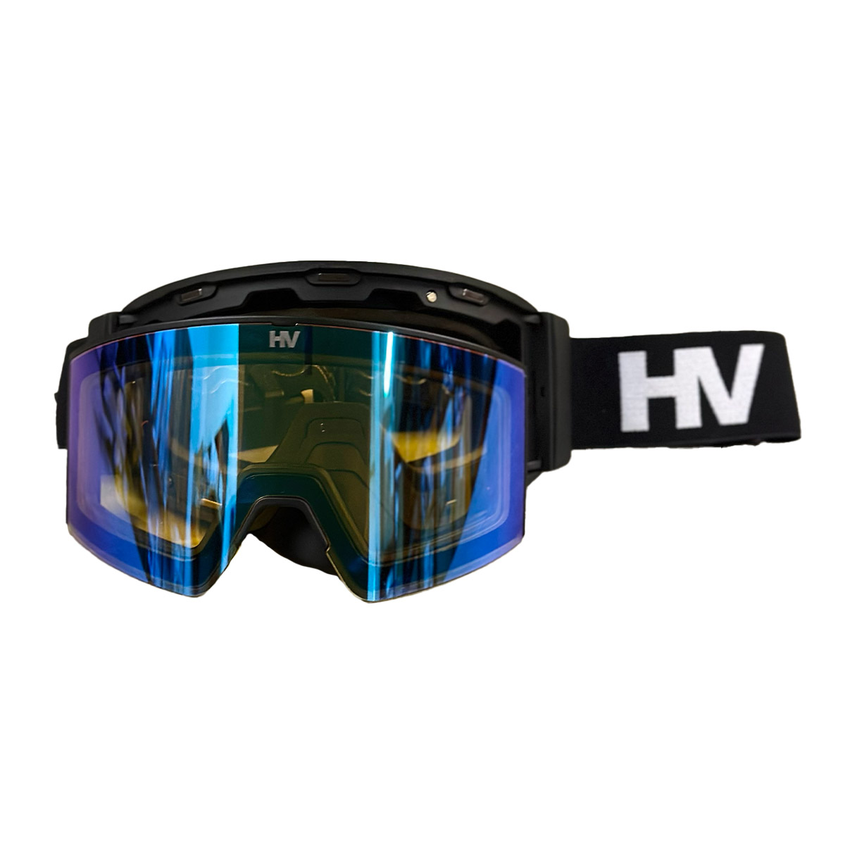 HeatVue HeatWave Heated Goggle - Black (Revo Blue/Yellow Tint)