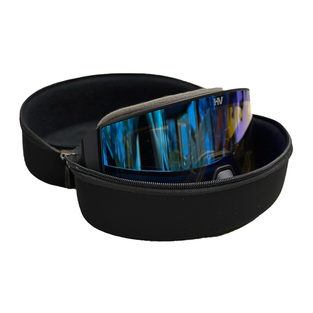 HeatVue HeatWave Heated Goggle - Black (Revo Blue/Yellow Tint)