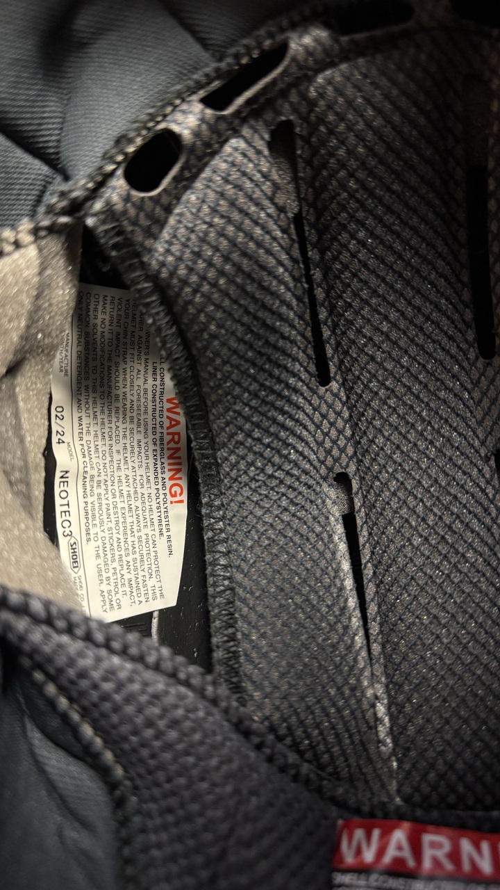 SHOEI NEOTEC 3 BLACK HELMET (SIZE 2XL) - DISPLAY MODEL