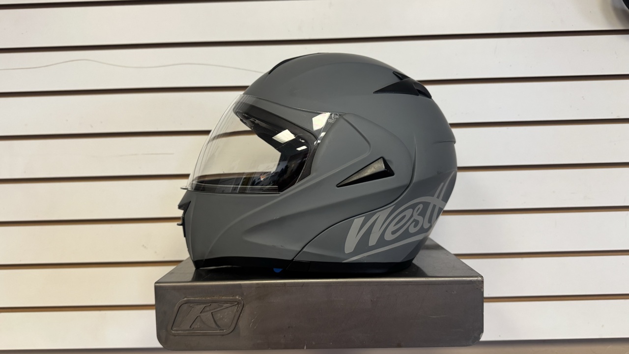 WESTT MD-808 FULL FACE MOTORCYCLE HELMET (GREY) (X-LARGE) - USED
