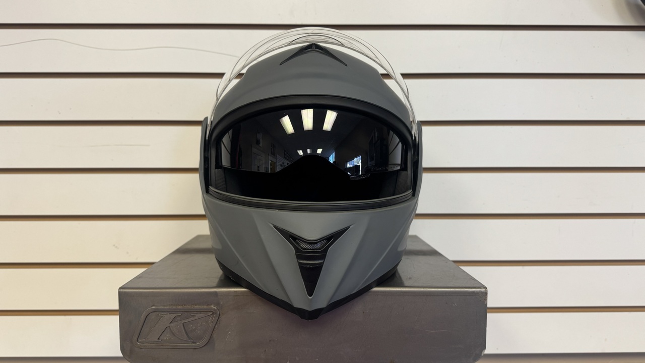 WESTT MD-808 FULL FACE MOTORCYCLE HELMET (GREY) (X-LARGE) - USED