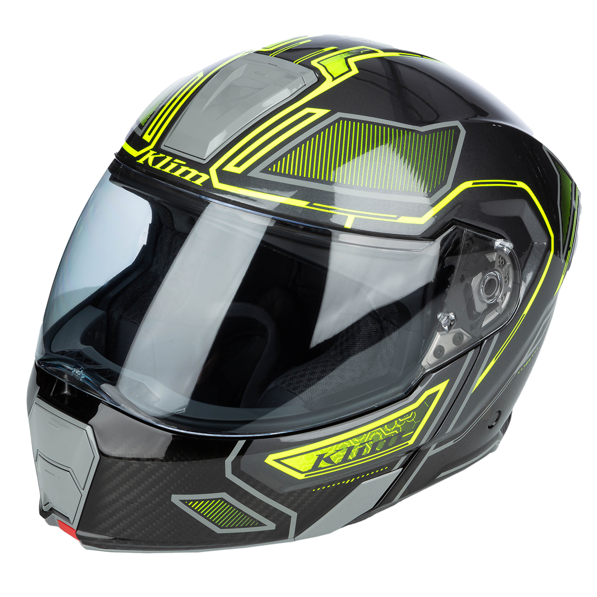 Klim GT1 Expedition Helmet (ECE/DOT) - Encrypted Gloss Asphalt / Hi-Vis