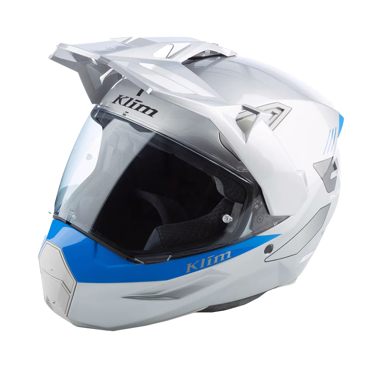Klim X1 Alpha Helmet (ECE/DOT) - Gloss Concept High-Rise / Electric Blue Lemonade
