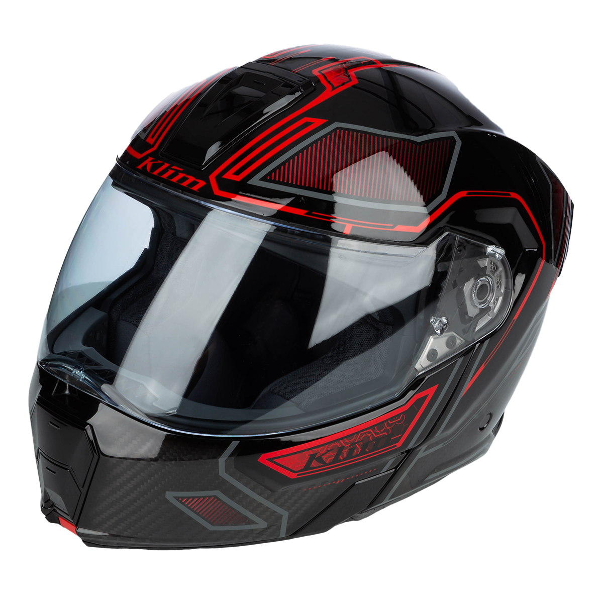 Klim GT1 Expedition Helmet (ECE/DOT) - Encrypted Gloss Black / Redrock