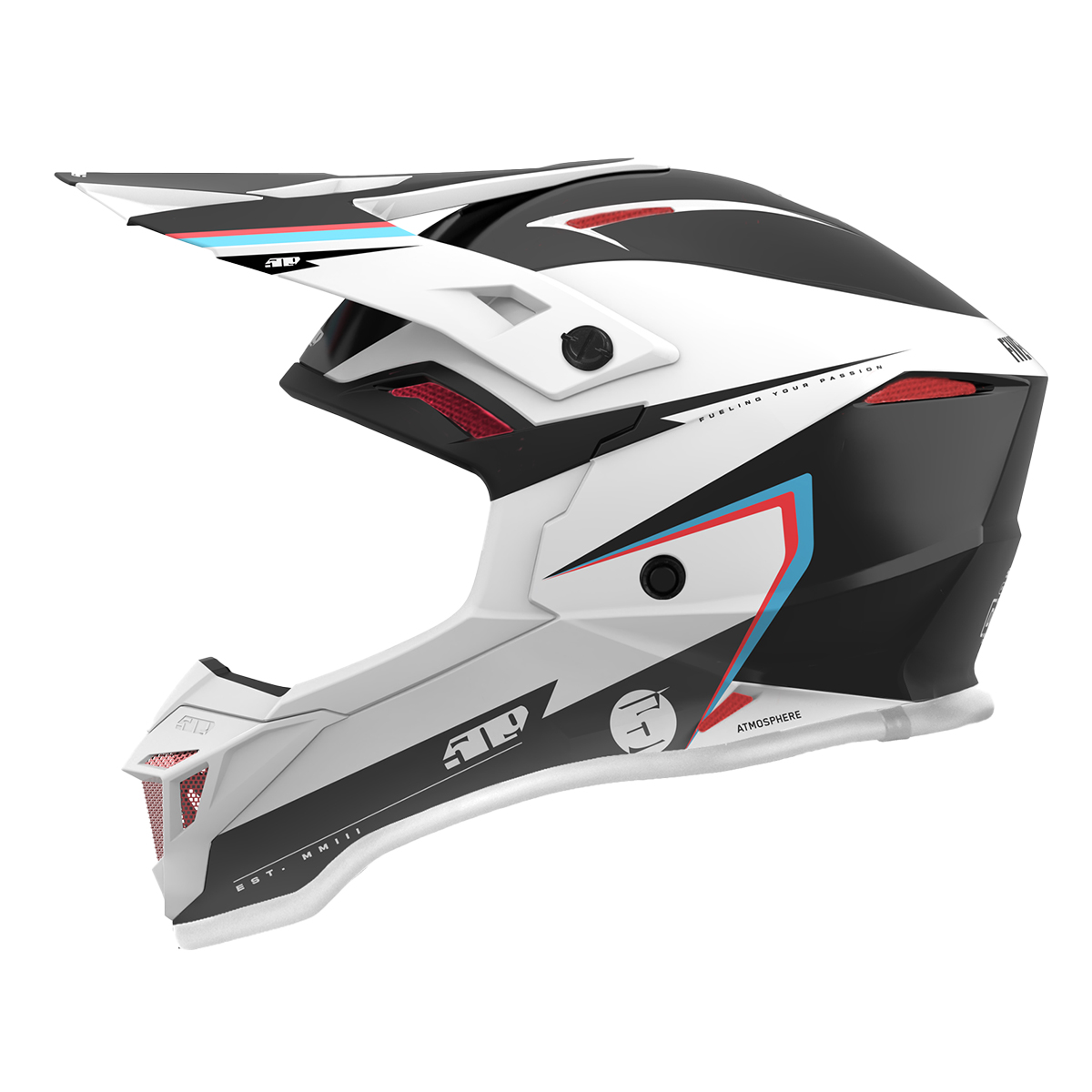 509 Atmosphere Offroad Helmet - Sci-Fi Coral