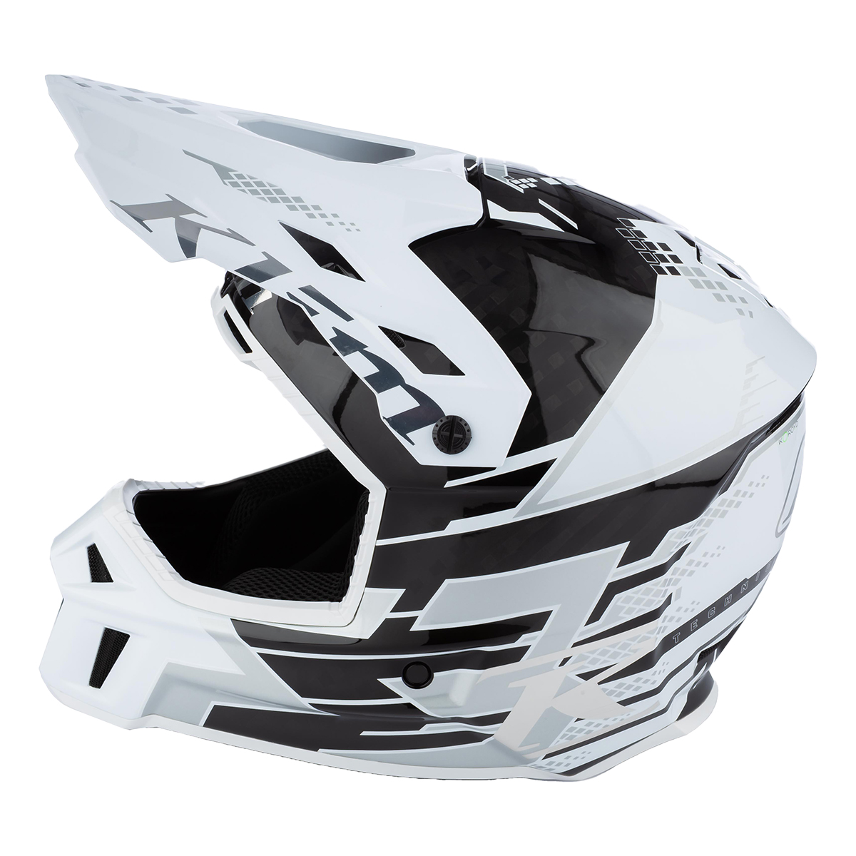 Klim F3 Carbon Pro Helmet (ECE) - Diamondback White
