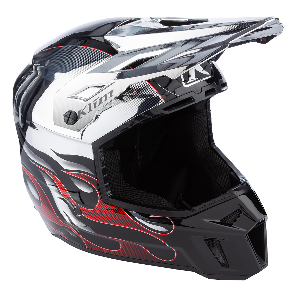Klim F3 Carbon Helmet (ECE) - Scorched Chrome [Limited Edition]