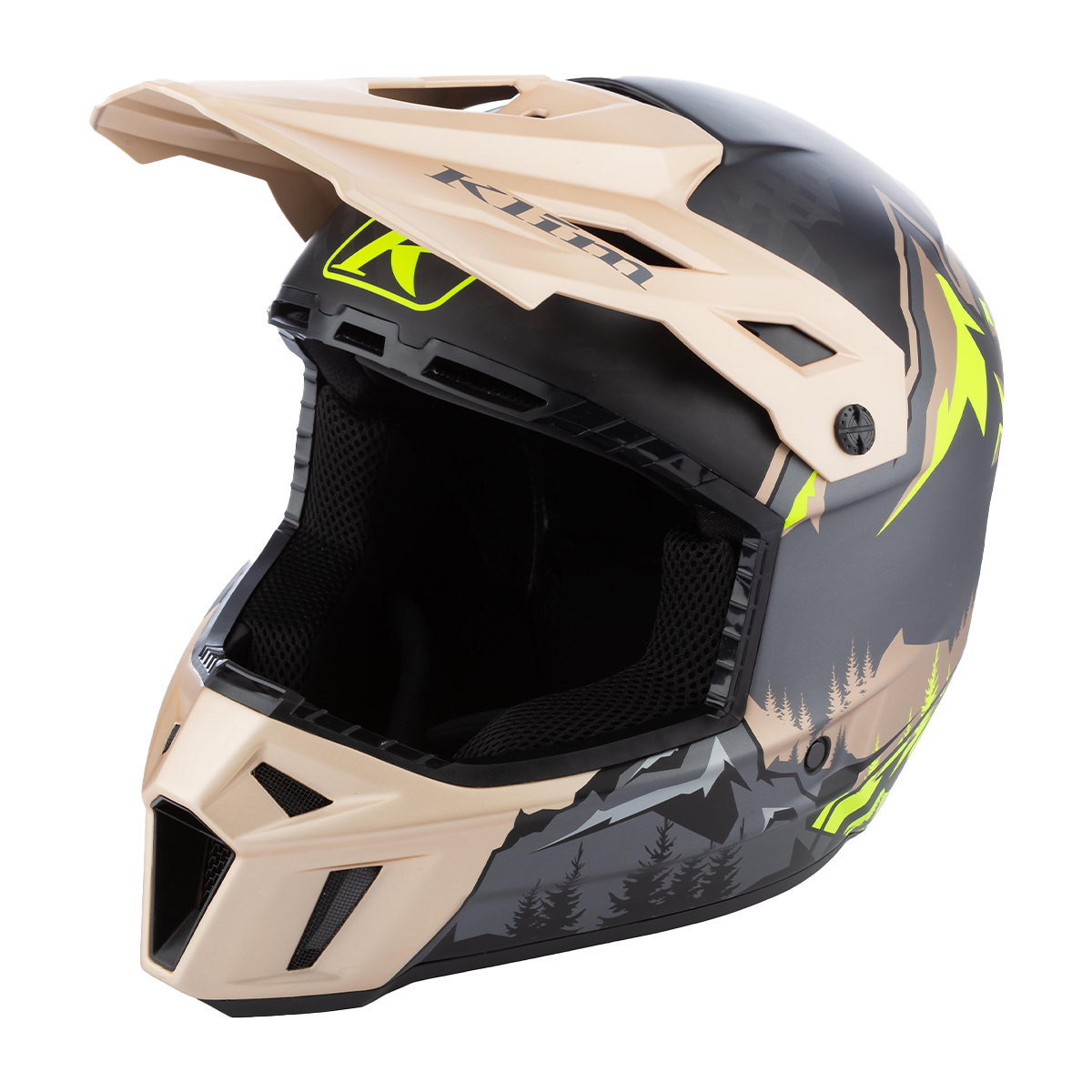 Klim F3 Carbon Helmet (ECE) - DNA Montana Tan / Hi-Vis