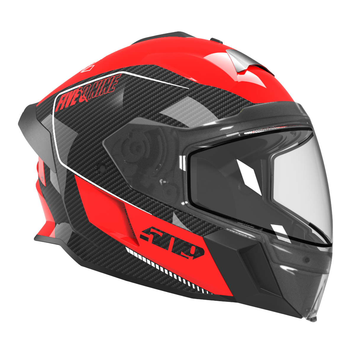 509 Delta V Carbon Ignite Helmet (XL Shell) - Racing Red