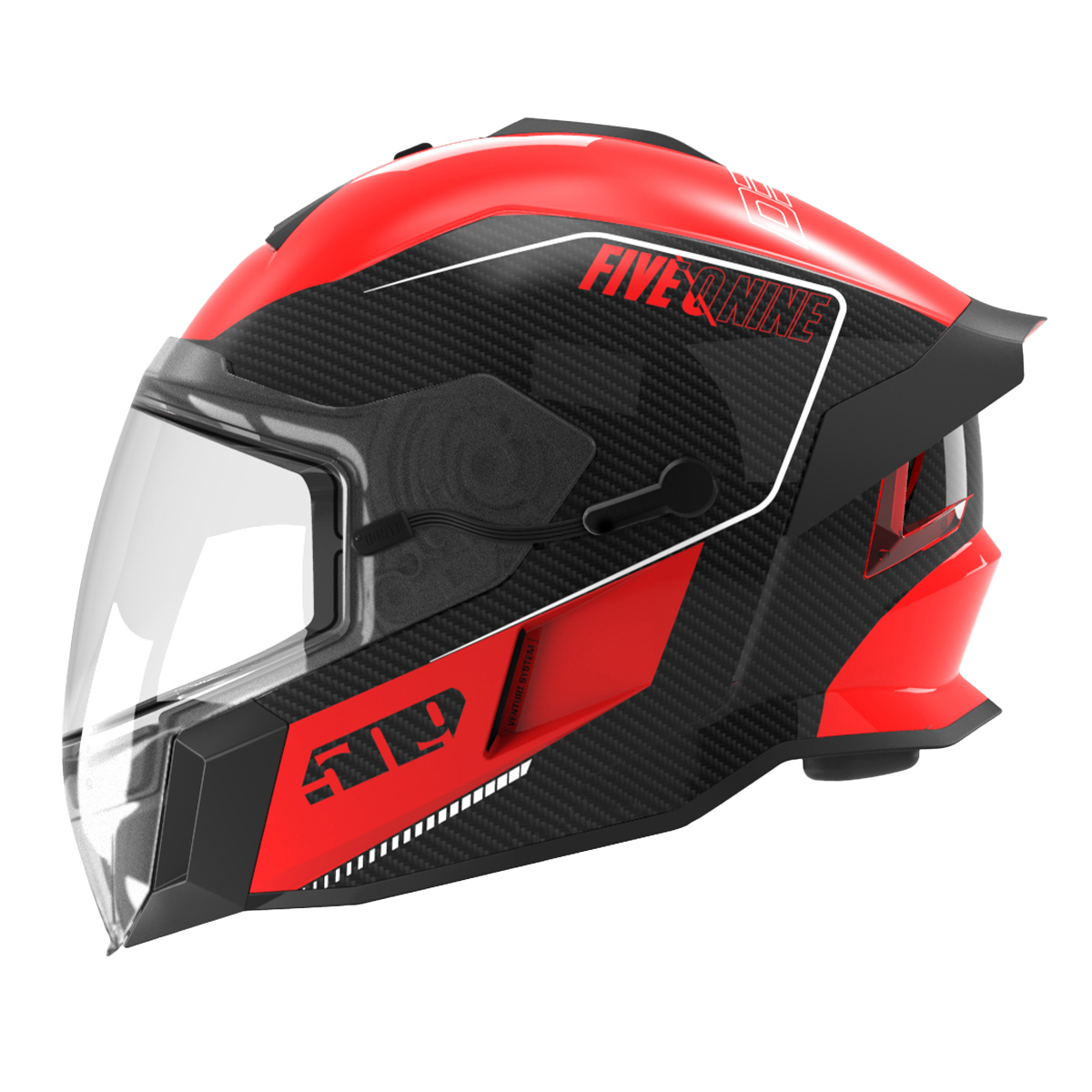 509 Delta V Carbon Ignite Helmet (XL Shell) - Racing Red