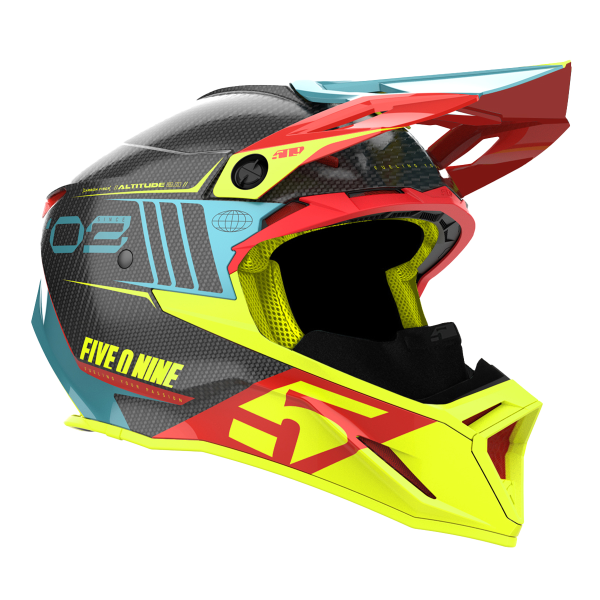 509 Altitude 2.0 Carbon Fiber Helmet - Ultrabeast Red | SnowBigDeal