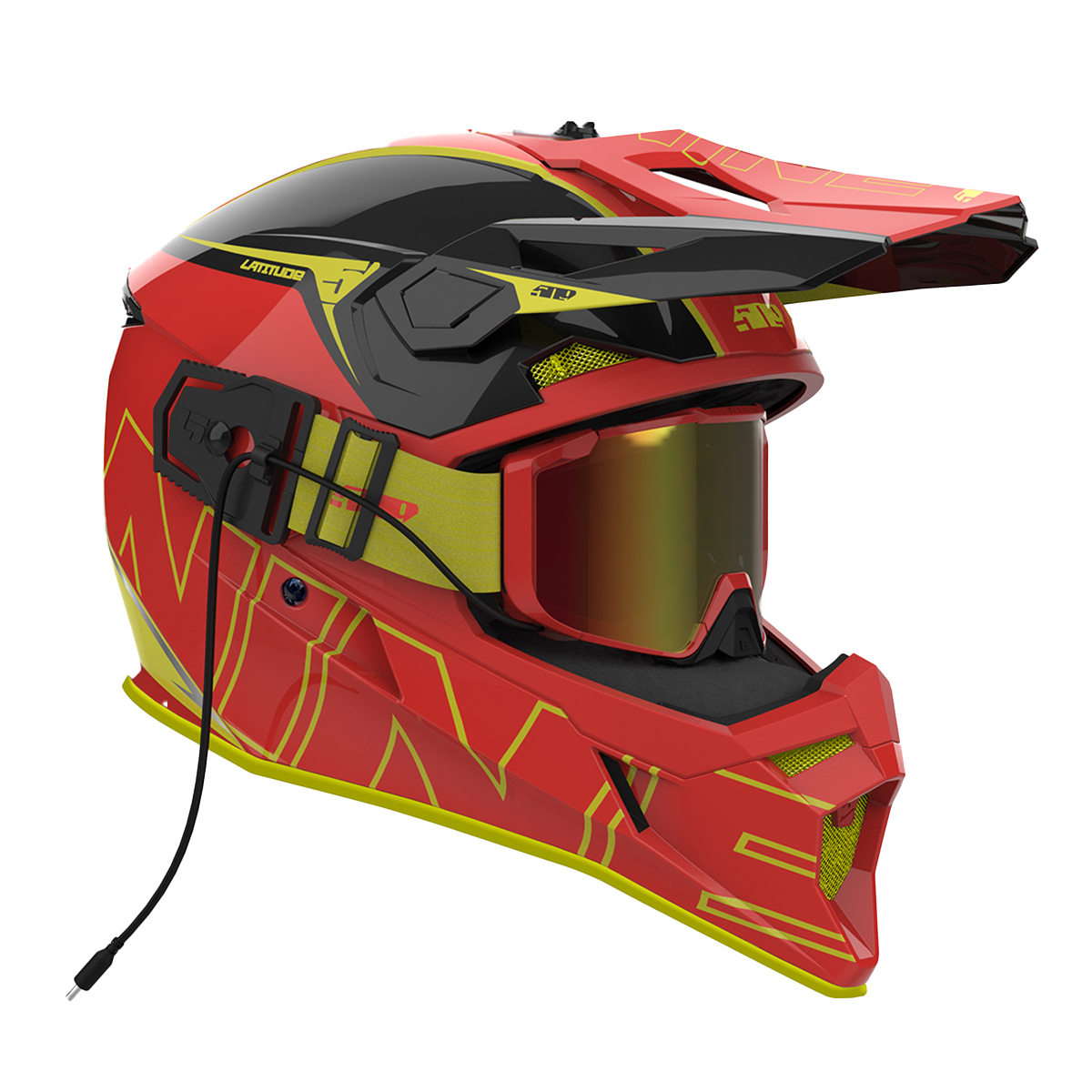 509 Latitude Ignite Helmet System - Red-Vis