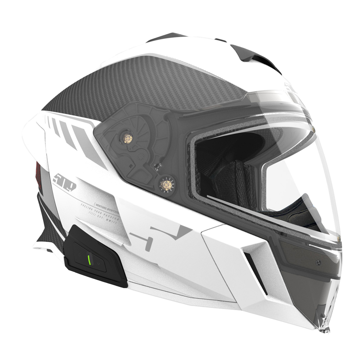 509 Delta V Carbon Commander Helmet (XL Shell) - Storm Chaser Reflect