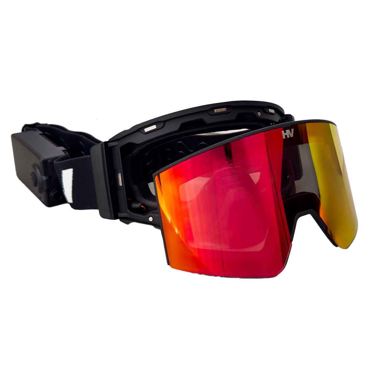 HeatVue HeatWave Heated Goggle - Black (Revo Red/Pink Tint)