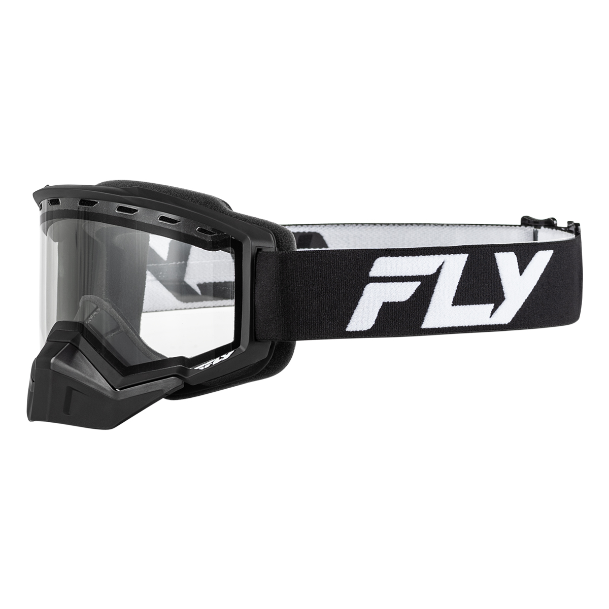 FLY Racing Youth Focus Snow Goggle - Black / White (Clear)
