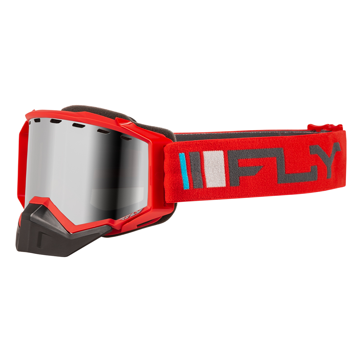 FLY Racing Zone Snow Goggle - Red / Charcoal (Smoke Tint / Silver Mirror)