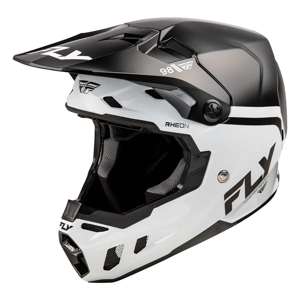 FLY Racing Formula CC Objective Helmet - Black / White