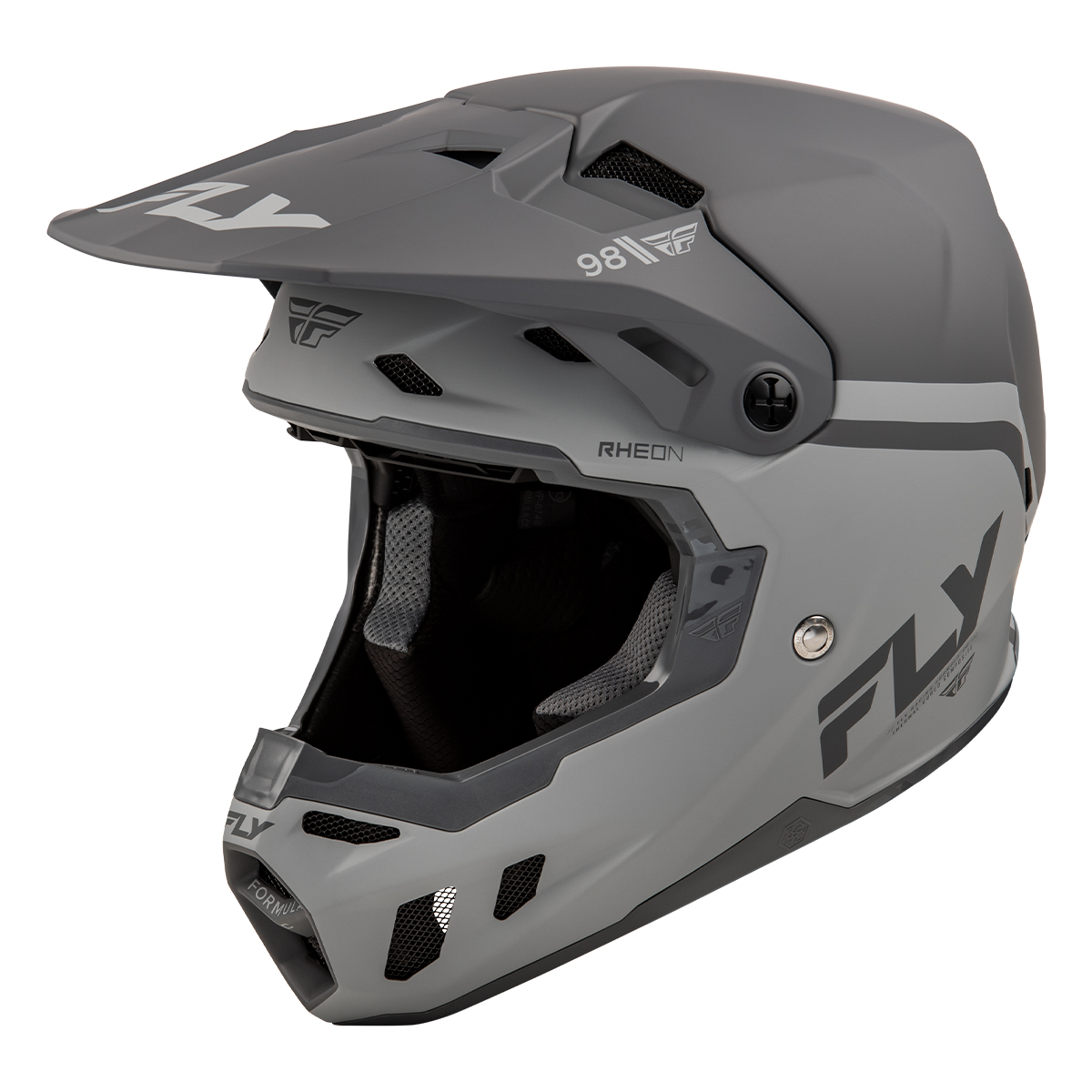 FLY Racing Formula CC Objective Helmet - Matte Black / Grey