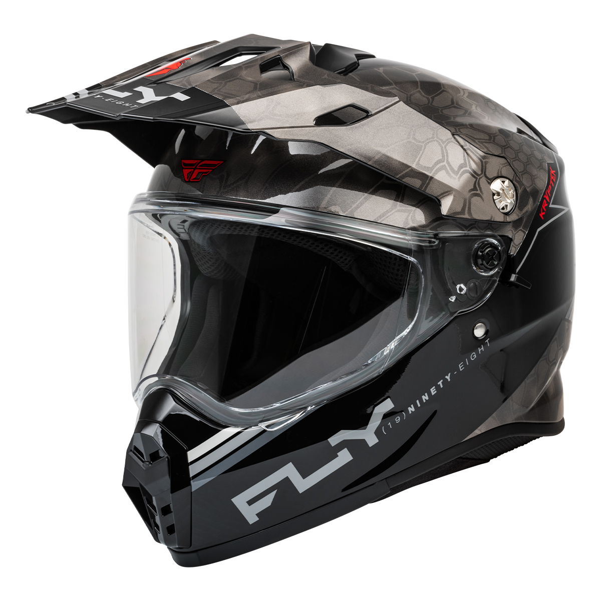 FLY Racing Trekker Kryptek Conceal Helmet - Black / Grey / White