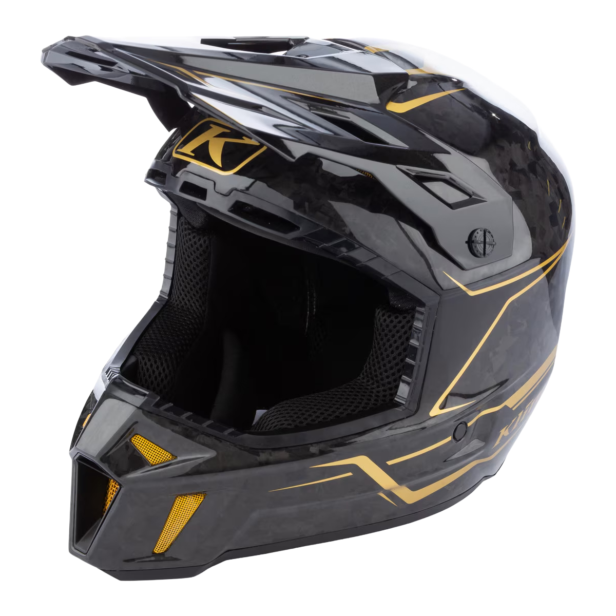 Klim F3 Carbon Pro Helmet (ECE) - Forged Gold Vein | Sample Sale