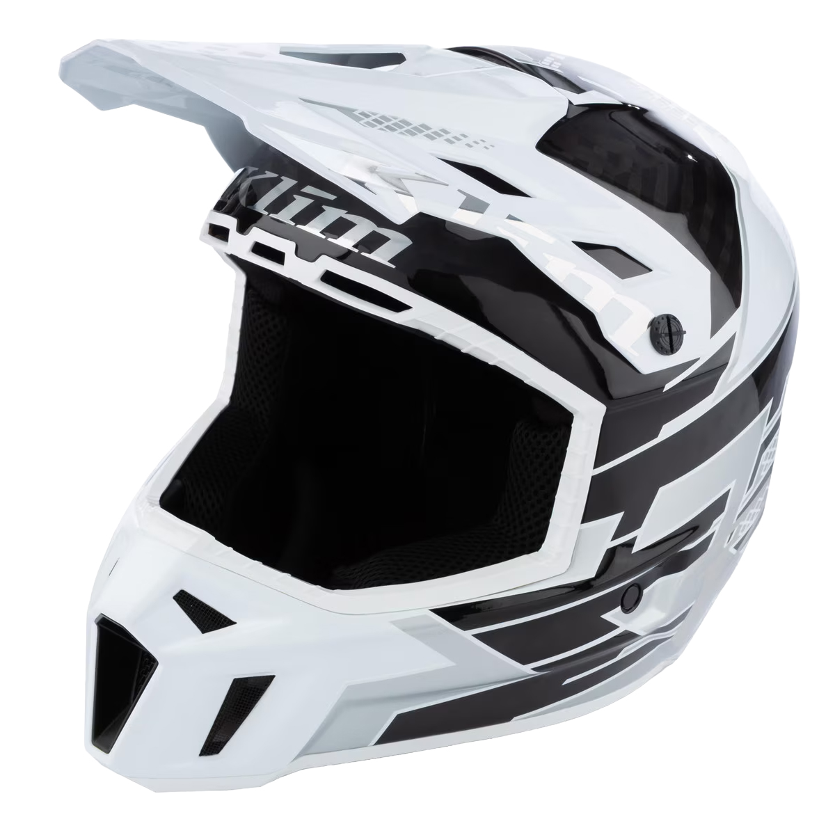 Klim F3 Carbon Pro Helmet (ECE) - Diamondback White | SnowBigDeal