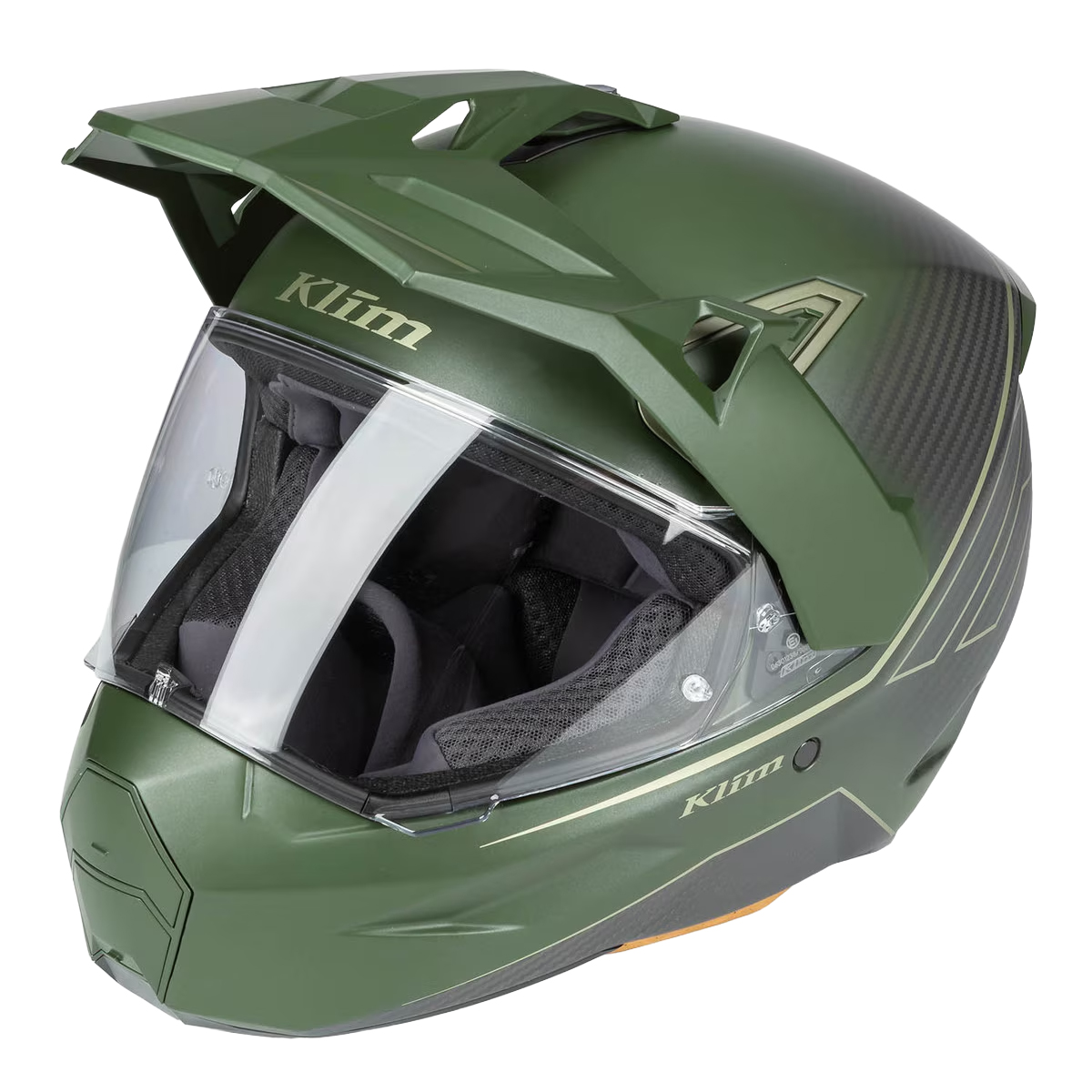 Klim X1 Alpha Helmet (ECE/DOT) - Quanta Matte Rifle Green / Oil Green