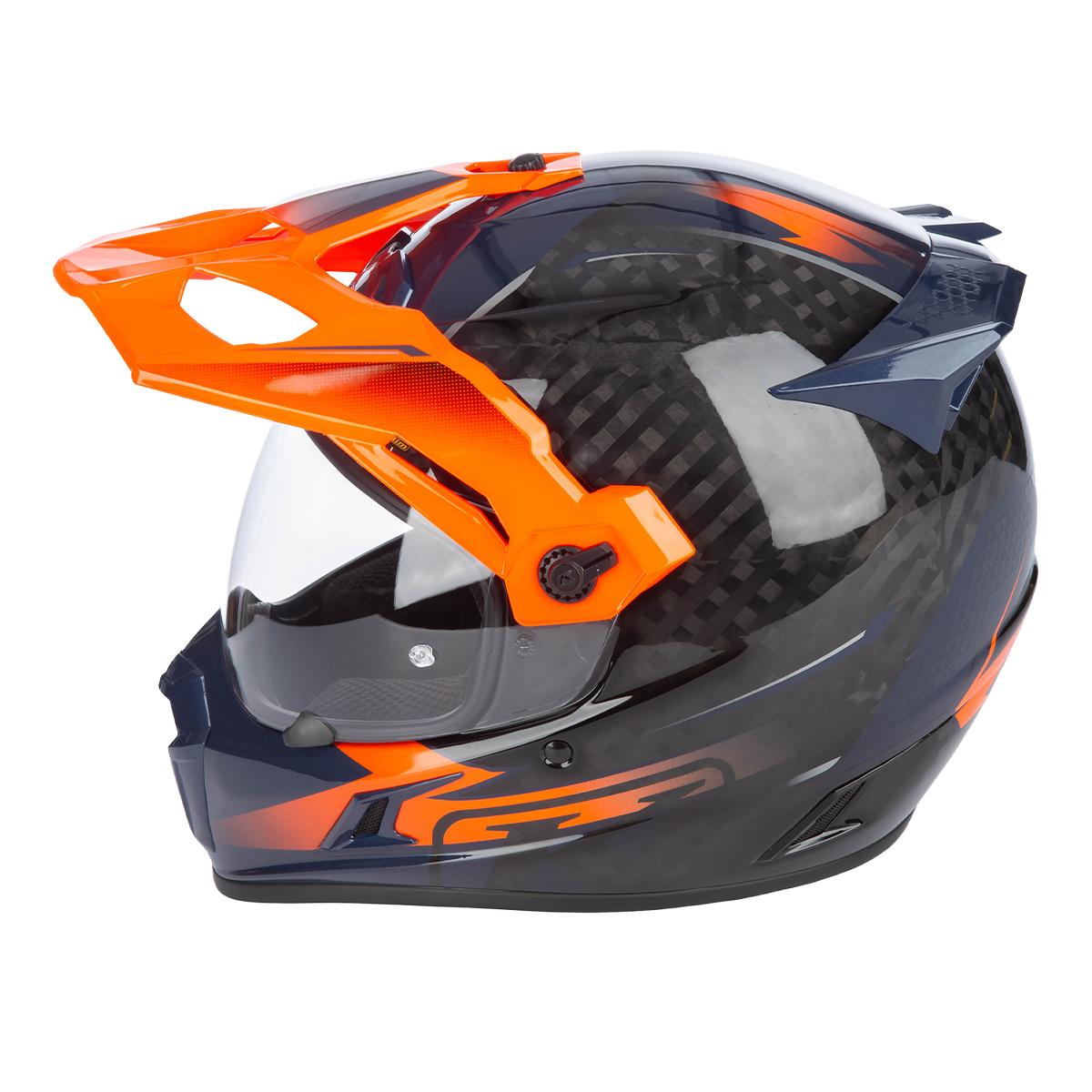 Klim Krios Pro Helmet (ECE/DOT) - Echo Gloss Black / Striking Orange / Petrol