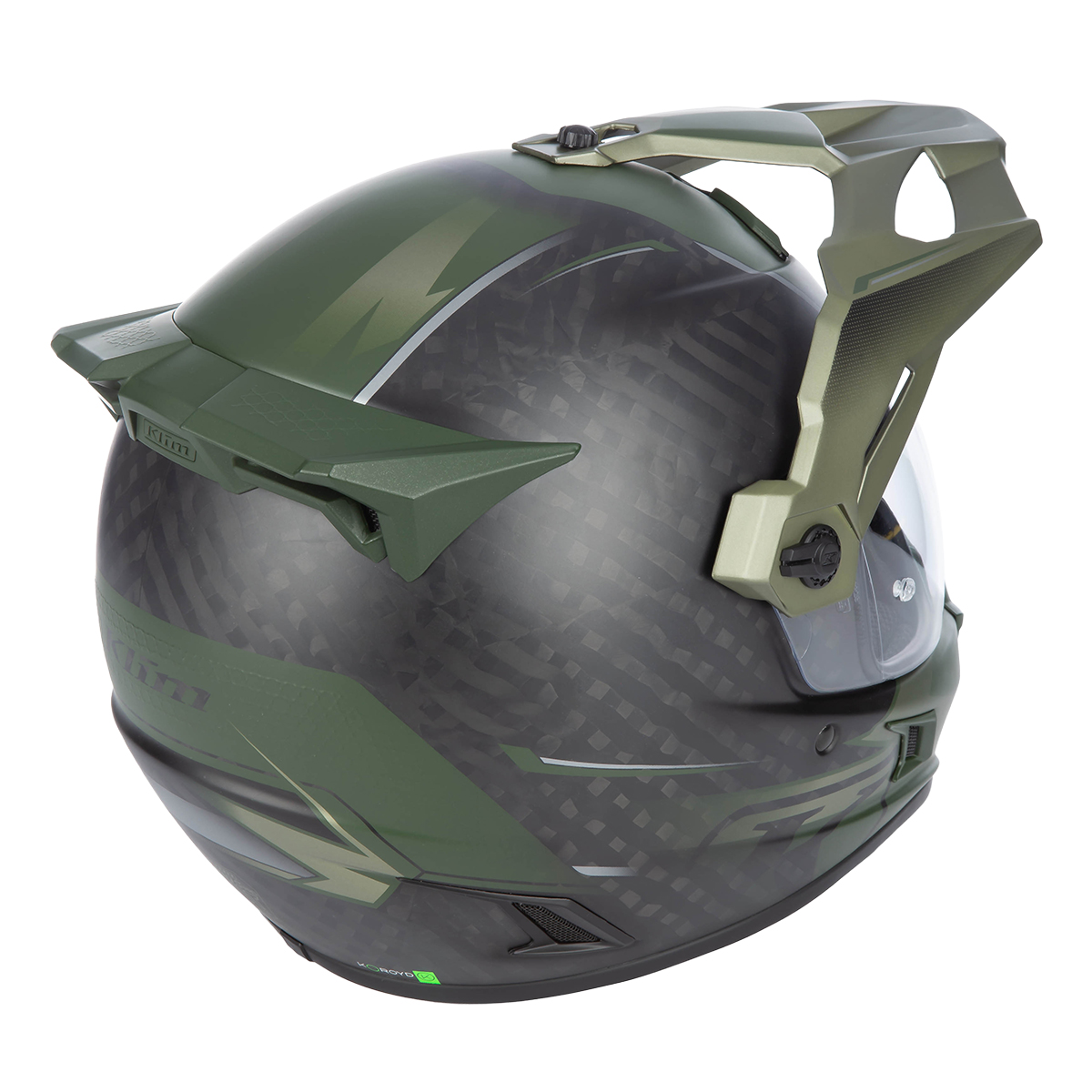 Klim Krios Pro Helmet (ECE/DOT) - Echo Matte Black / Rifle Green