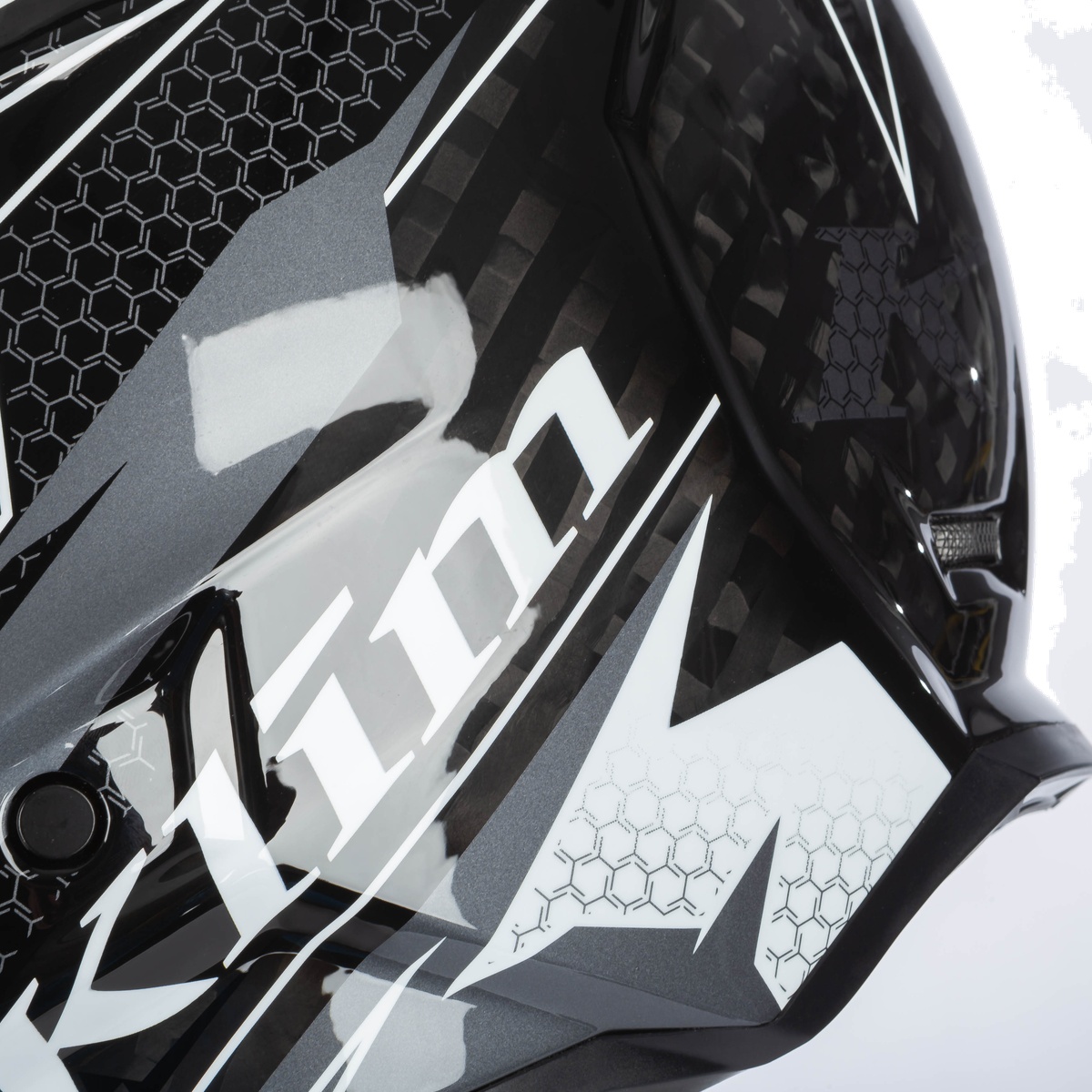 Klim F3 Carbon Helmet (ECE) - Velocity Black / White