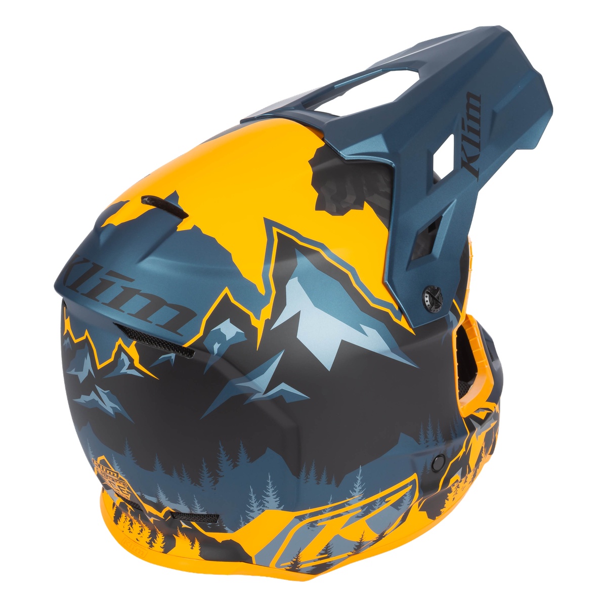 Klim F3 Carbon Helmet (ECE) - DNA Sunrise / Petrol