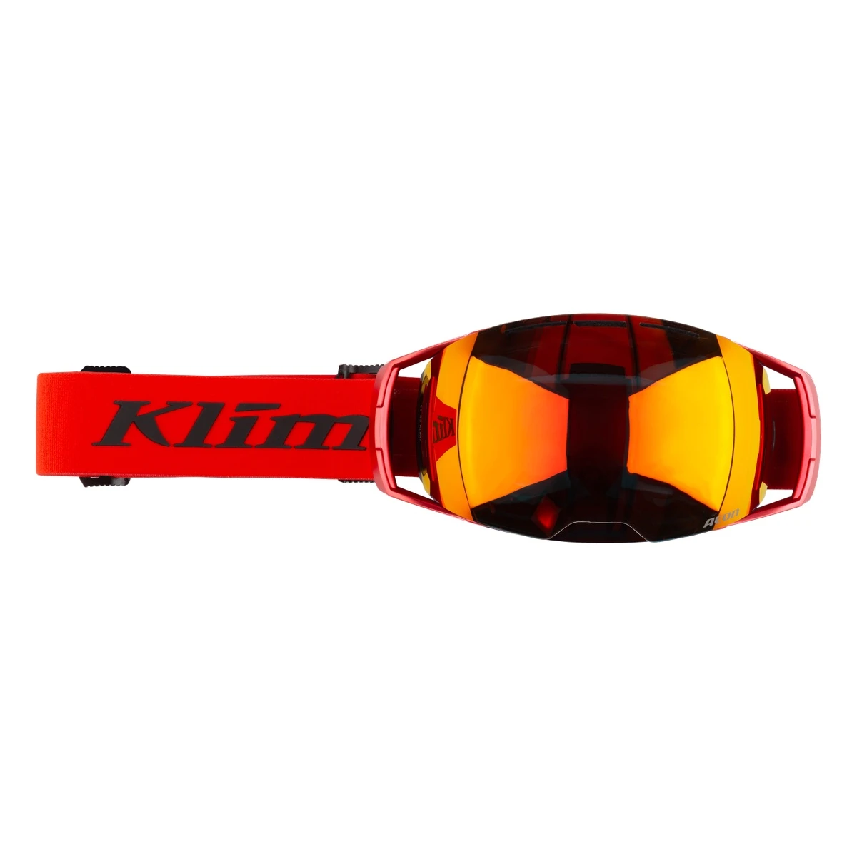 Klim Aeon Goggle - Fiery Red (Dark Smoke Tint / Red Mirror)