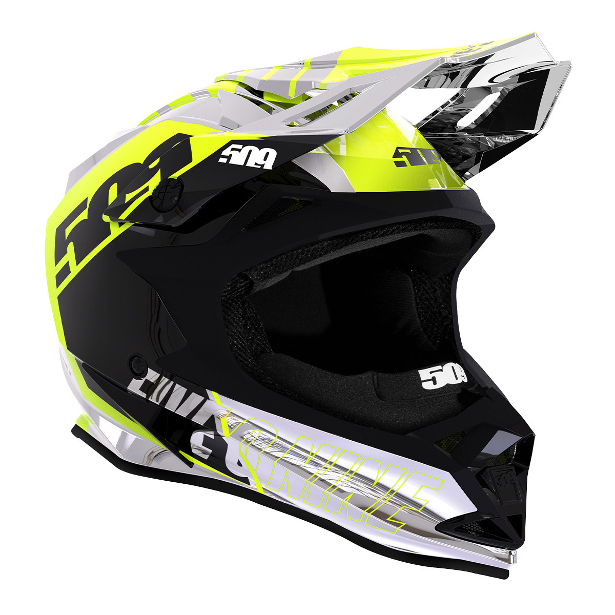 プレミア・アドベンチャーシステムヘルメット X-TRAIL 小加工有り 509 Altitude Helmet w/ Fidlock - Chromium HiVis | SnowBigDeal