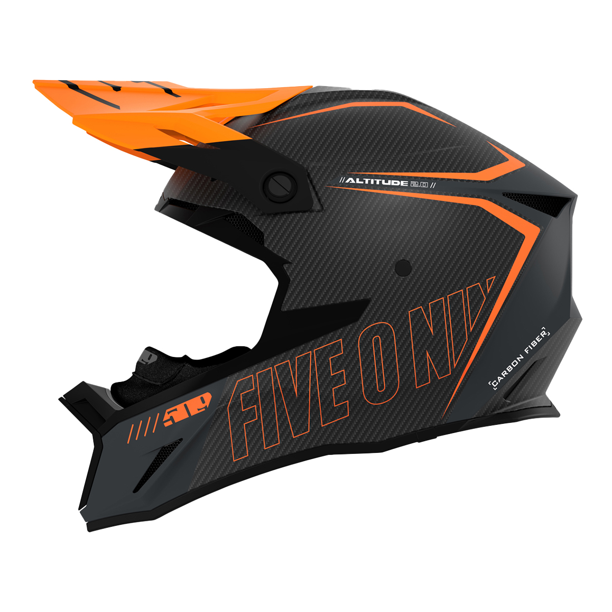 509 Altitude 2.0 Carbon Fiber 3K Helmet (ECE) - Orange Gray