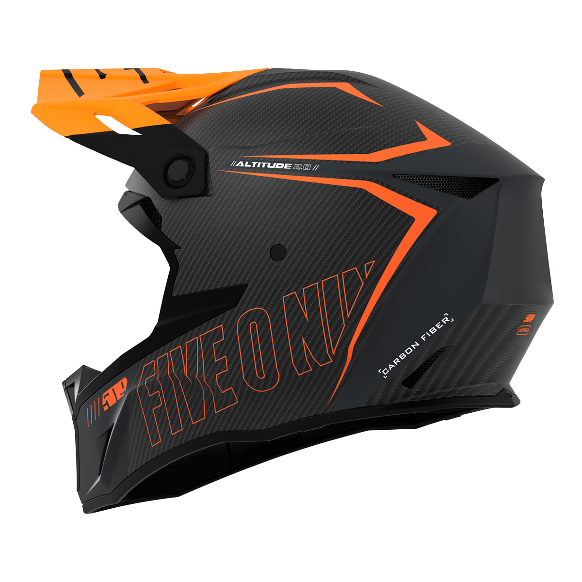 509 Altitude 2.0 Carbon Fiber 3K Helmet (ECE) - Orange Gray