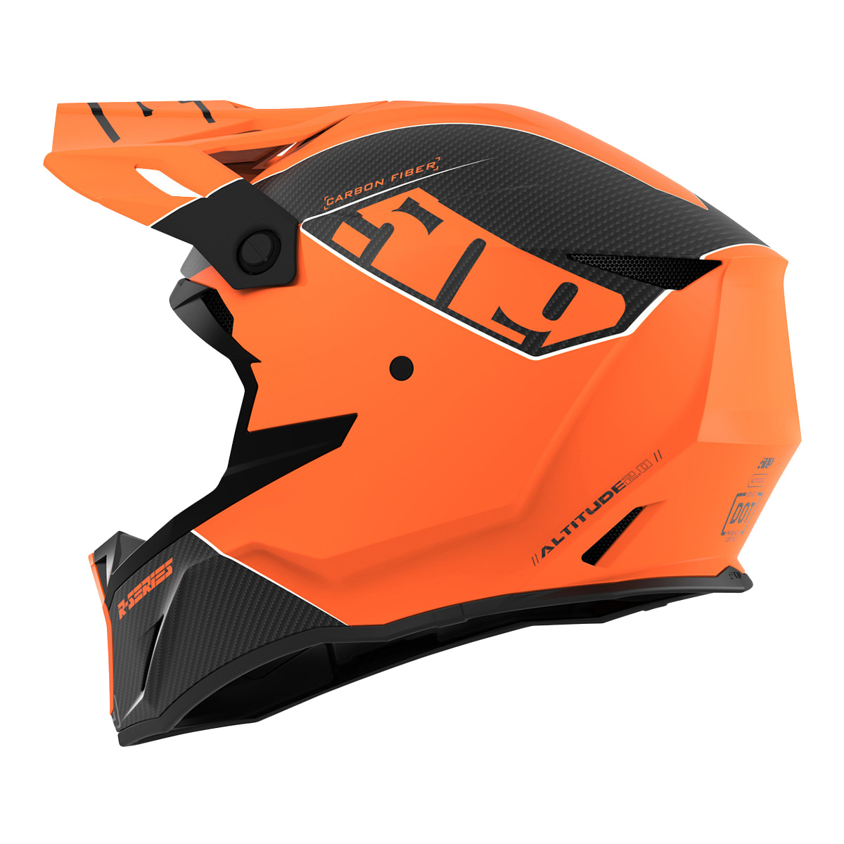 509 Altitude 2.0 Carbon Fiber R-Series Helmet - Orange