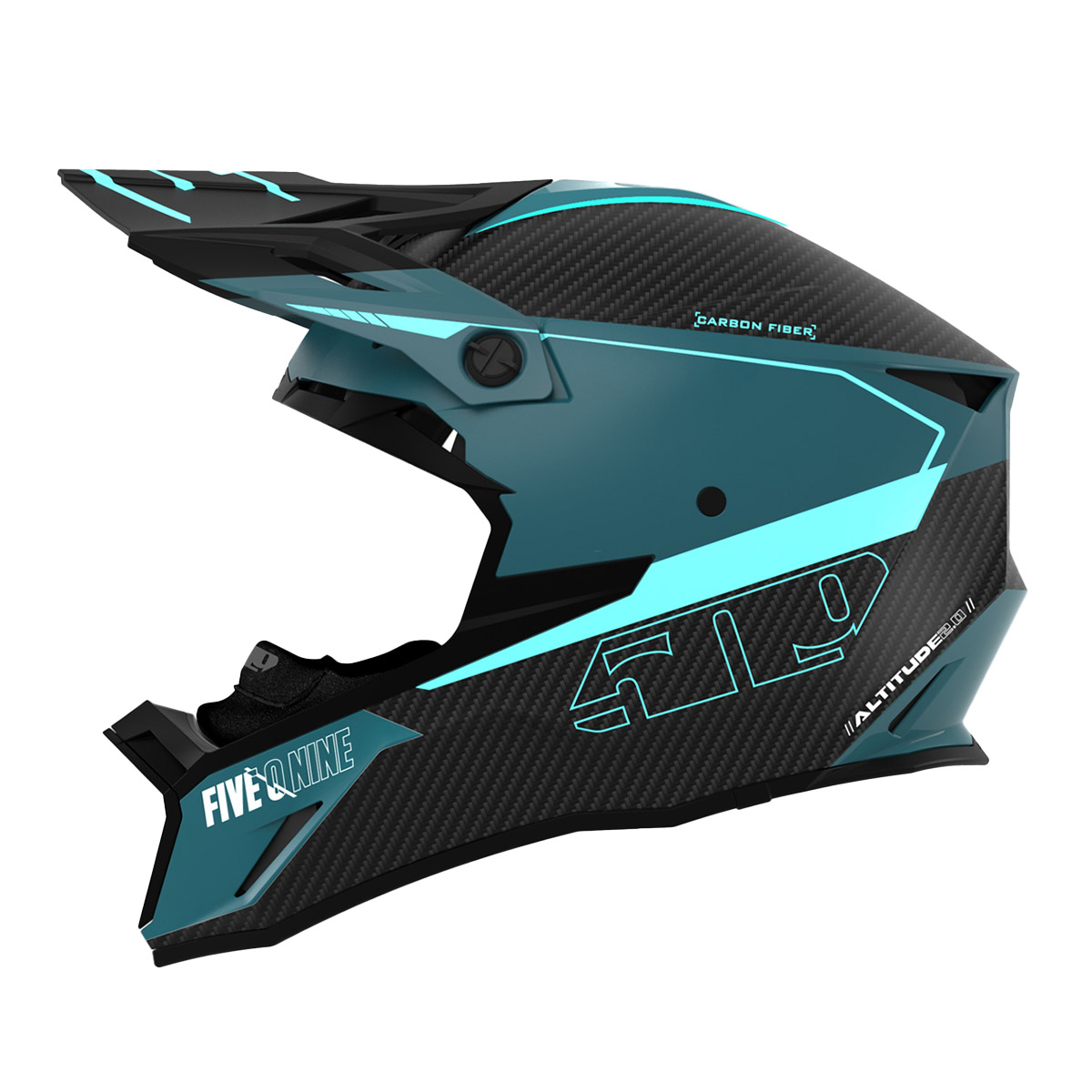 509 Altitude 2.0 Carbon Fiber 3K Hi-Flow Helmet (ECE) - Sharkskin