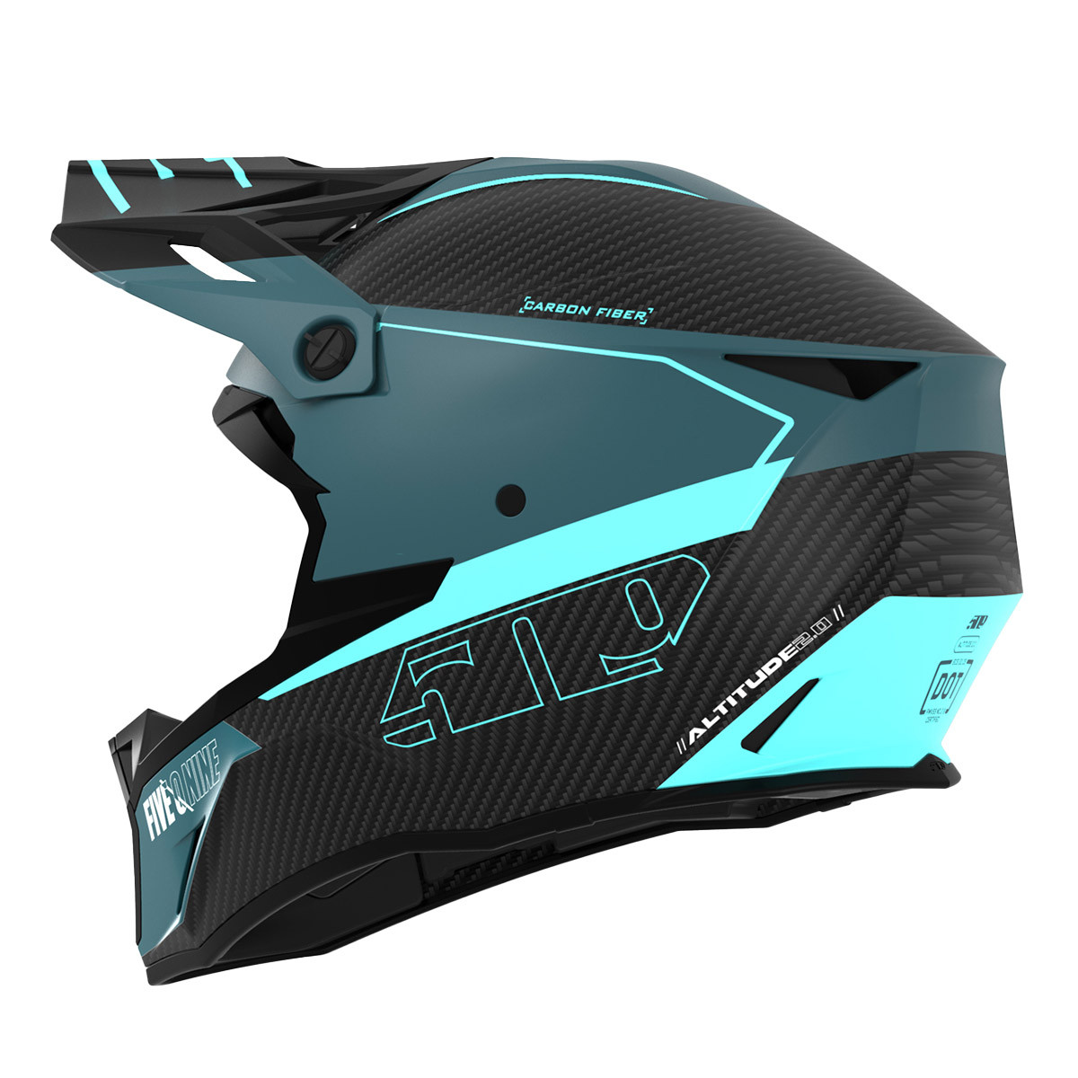 509 Altitude 2.0 Carbon Fiber 3K Hi-Flow Helmet (ECE) - Sharkskin