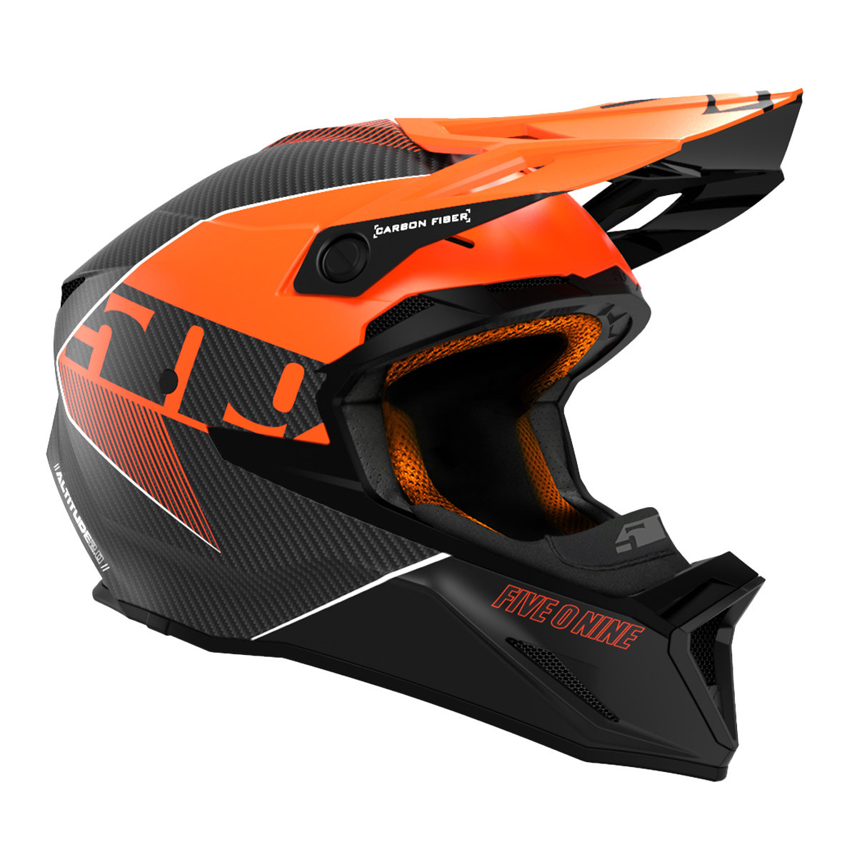 509 Altitude 2.0 Carbon Fiber 3K Hi-Flow Helmet (ECE) - Orange