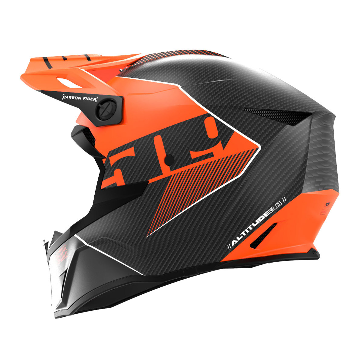 509 Altitude 2.0 Carbon Fiber 3K Hi-Flow Helmet (ECE) - Orange